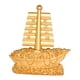 thumbnail image 3 of Escultura Presente Del Ornamento Del Velero De Oro Para La Mesa Decorativa Del Restaurante, 3 of 5
