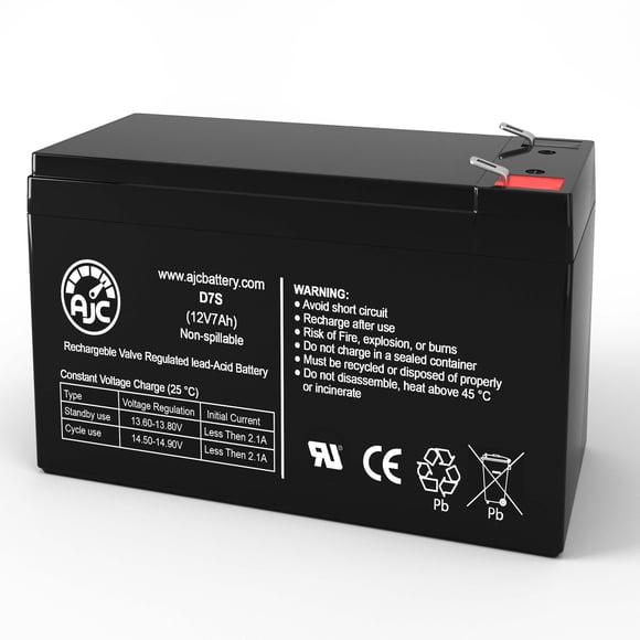 Batería AJC 12 V 7 Ah con terminales F1 para puerta de garaje