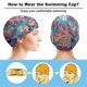 thumbnail image 3 of La vida moderna de Rocko Gorro de Natación de Licra, Gorro de Baño de Tela Cómoda, Gorro Elástico Antideslizante para Hombres, Mujeres y Niños, 3 of 6