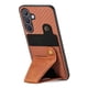 thumbnail image 3 of Funda Resistente para Samsung Galaxy S24 Plus con Tarjetero y Soporte, Diseño Magnético Marrón, 3 of 5