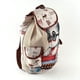 thumbnail image 2 of Kawaii Cartoon Flap Backpack, Classic Vintage Storage Travel Rucksack, Women's Casual School Bag, 2 of 4