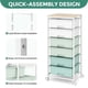 thumbnail image 5 of Carro organizador APEXCHASER de 6 cajones con tapa de madera, verde, 5 of 8