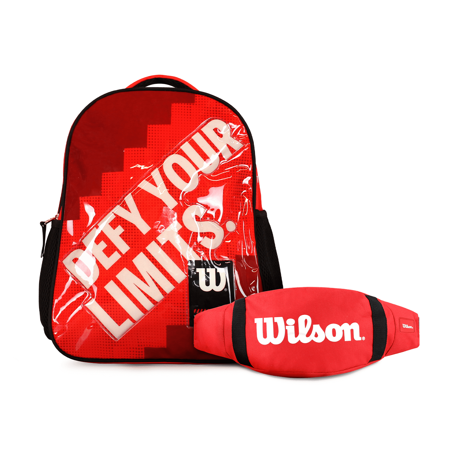 Pack Wilson Mochila Infantil Logan Rojo + Banano Oval Rojo