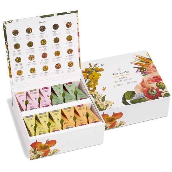 Set de Regalo Tea Forte Jubilee con 40 Bolsitas Piramidales de Té