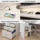 thumbnail image 4 of Escritorio Homeoffice Estacion Del Trabajo Con Luz Y Enchufe Color Blanco, 4 of 8