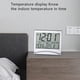 thumbnail image 4 of Reloj de viaje creativo y sencillo, reloj despertador electrónico plegable con pantalla de fecha y temperatura, reloj de escritorio, 4 of 6
