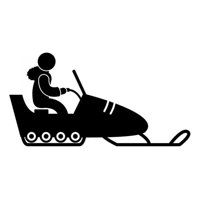 Rienda Libre Graphics - Decomural Snow Sled Extreme Sports Ws-17178