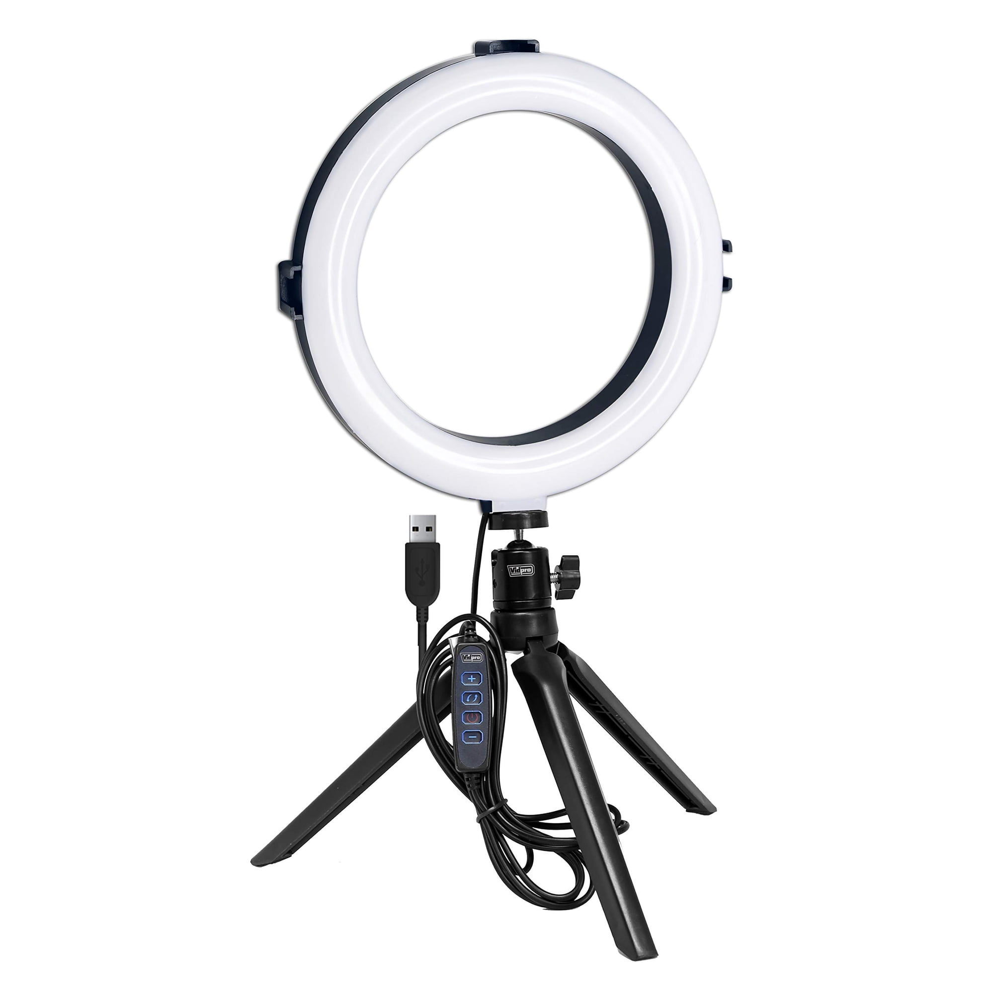 Anillo De Luz Led Vidpro Rl-8 De 20 Cm Con Trípode Para Retratos