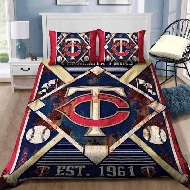 Minnesota Twins B3003 Quilt Duvet Cover Set Comforter Cover Double Doona Cover3-Piece Bedding Set