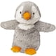 thumbnail image 1 of Un peluche apto para microondas calienta un pingüino gris con calor, 1 of 4
