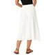 thumbnail image 3 of Falda de Lino para Mujer INSPIRE CHIC Verano Casual Flowy Swing Cintura Alta Elástica A-Line Boho Midi con Bolsillos XL Blanca, 3 of 6