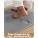 thumbnail image 4 of Alfombra Antifatiga Color&Geometry 43x150 cm Gris Antideslizante, 4 of 9
