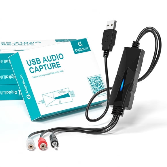 Dispositivo de captura de audio DigitalLife USB 2.0 Estéreo/3,5 mm