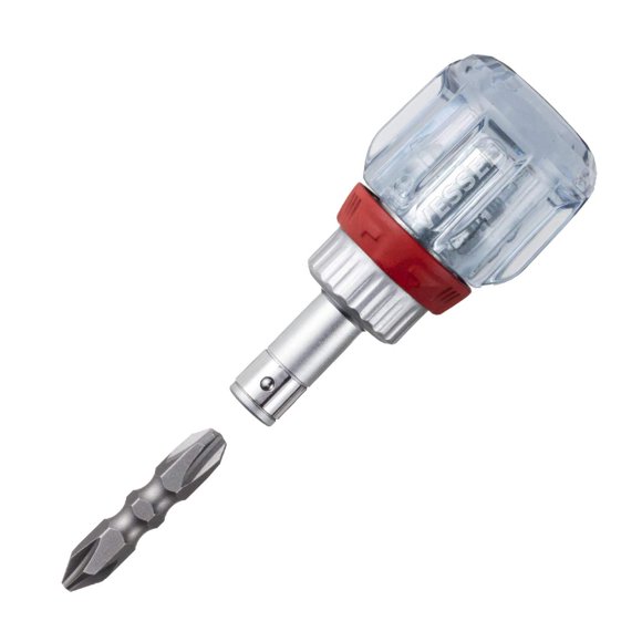 Destornillador VESSEL TD-6700W-23 de Carraca Corto 7,7 cm