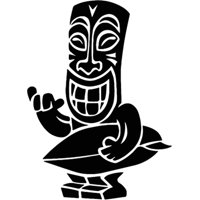 Rienda Libre - Sticker Tiki Surfboards Lifestyle Beach Hawaii Auto Suv