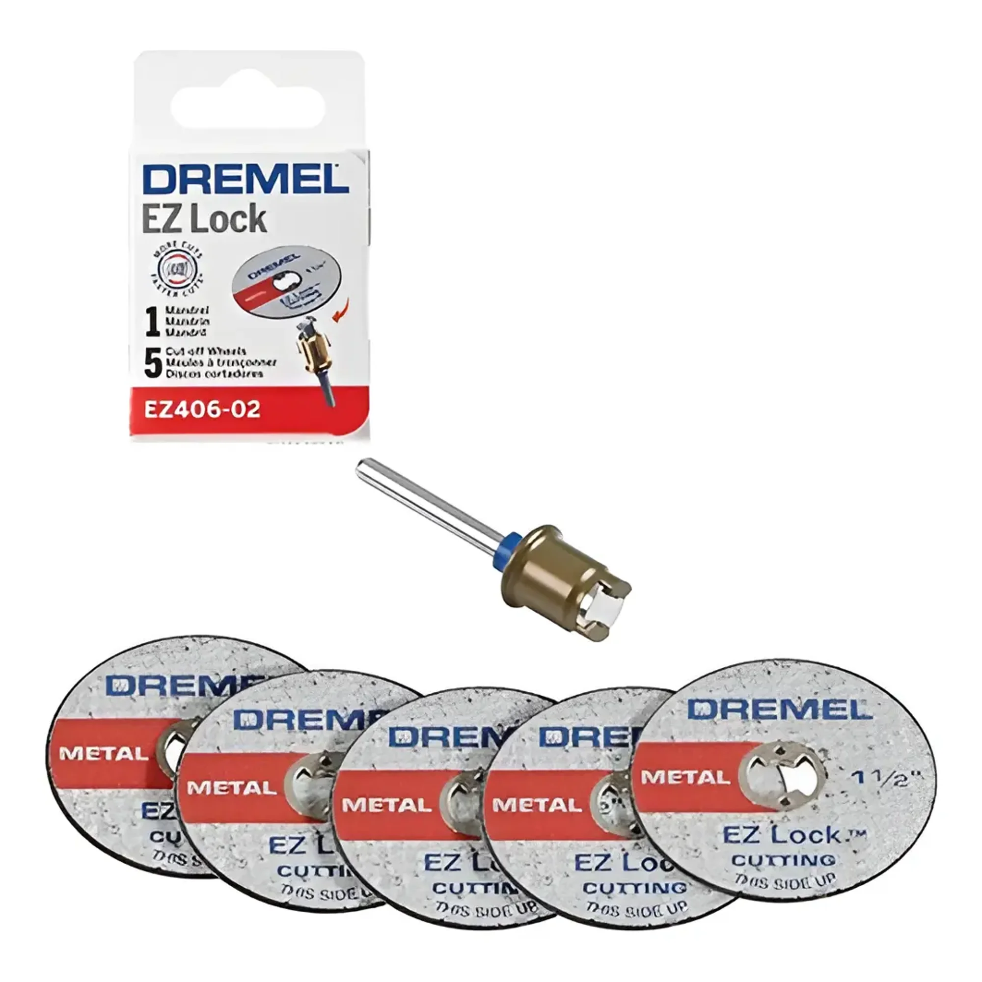 Kit De Discos De Corte Y Mandril Ez406-02 Dremel
