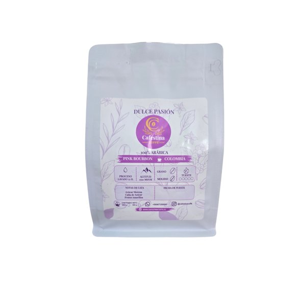 CAFÉ DE ESPECIALIDAD PINK BOURBON GRANO MOLIDO DULCE PASION
