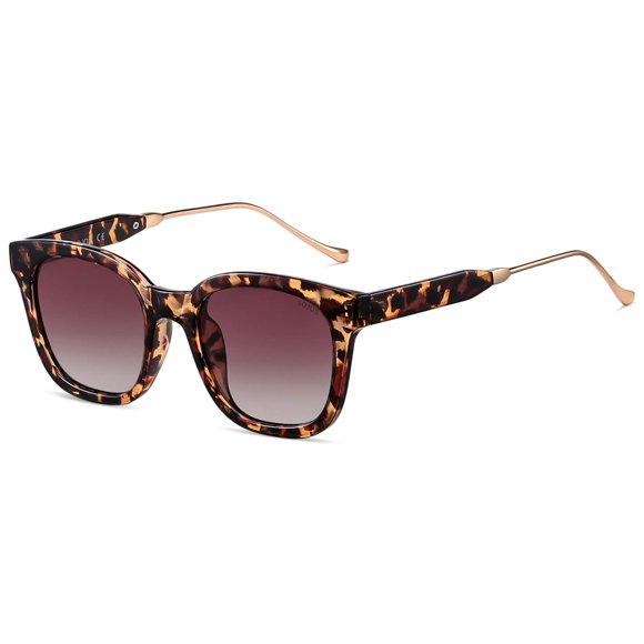 Gafas de sol SOJOS Classic Square Polarized UV400 Leopard
