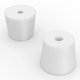 thumbnail image 4 of Tapones de silicona Labasics paquete de 5 con agujero de 0,31" blanco, 4 of 5