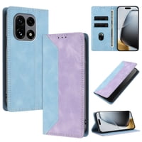 Funda Foxdock Para Oneplus 15 De Cuero Premium Bicolor Con Ranuras Rfid, Carcasa Tipo Billetera Antigolpes Y Soporte Plegable