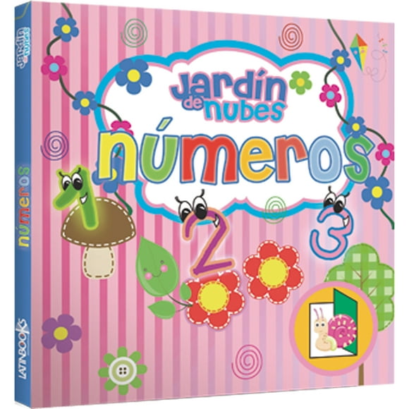 Libro Jardín De Nubes - Números / 10 Páginas Decarton Troquelado, Con Popúps Y Texturas. Tapa Cartoné Acolchado