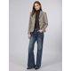 thumbnail image 2 of INSPIRE CHIC Blazer de espiguilla para mujer, casual de negocios, con solapa, ajustado para otoño e invierno, talla M, color caqui, 2 of 5