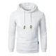 thumbnail image 1 of Polerón Hombre Tejido Waffle Blanco Manga Larga Hoodie d&b, 1 of 3