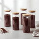 thumbnail image 1 of Pack 6 frascos 1000 ml para especias tapa bambú, 1 of 3
