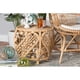 thumbnail image 4 of Mesa auxiliar Baxton Studio Saranna Modern Bohemian Rattan, 4 of 6