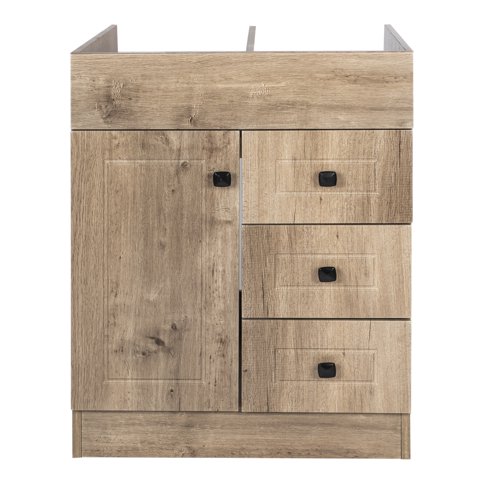 Domsa - Mueble Vanitorio Color Nogal 70 Cm (Sin Cubierta)