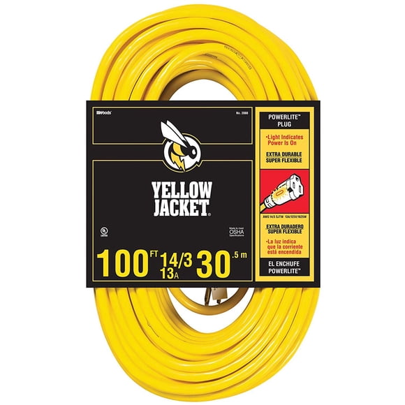 Cable de extensión Southwire Yellow Jacket Heavy Duty de 100 pies