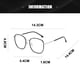 thumbnail image 2 of Gafas planas anti-luz azul modernas, sencillas y de alta gama, hechas de PC, metal y CA, 2 of 5