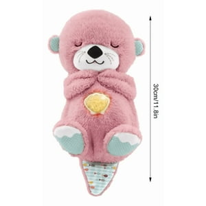 Movi - Peluche Nutria Musical Con Luz Led Para Niña Con Respiración