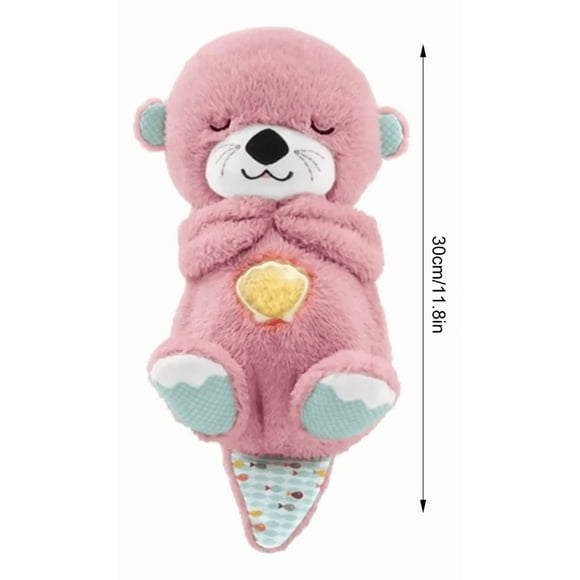 Peluche Nutria Musical Con Luz Led Para Niña Con Respiración