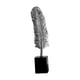 thumbnail image 3 of Figura De Estatuilla De Estatua De Pluma Creativa Para Decoración De Dormitorio De Gabinete Argent, 3 of 5