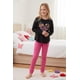 thumbnail image 1 of Pijama Niña Estampado Corazón negro 6, 1 of 8