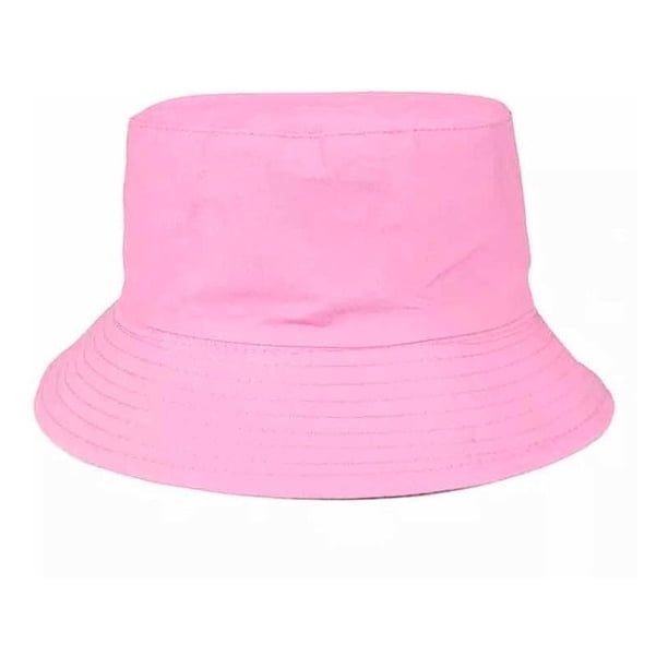 Gorra Bucket Unisex Para Adultos Tipo Pescador Rosa Estandar