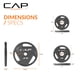 thumbnail image 3 of Juego de discos de peso CAP Barbell 150 lb Elite olímpicos de hierro fundido, 3 of 6