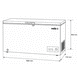 thumbnail image 3 of Freezer Horizontal Tapa Dura 689 Litros, 3 of 3