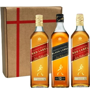 Johnnie Walker - 3 Whisky Collection (Black + 2 Red), Scotch Whisky, 750 Ml, 40%