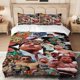thumbnail image 1 of 3pcs M-MMA Fighter Canelo Belt Collage Theme Printed Bedding Set, 1 of 1