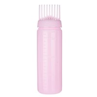 Magideal - Botella Aplicadora De Peine De , Botella Para Apretar, Herramientas Permanentes Multifuncionales, Botella De Tinte Para El Cabello Vacía De 170Ml, Rosa