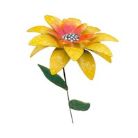 Ioensy - Estaca De Jardín De Flores, Letreros Prácticos De Jardín De Flores Para Decoración Al Aire Libre De Patio, Amarillo