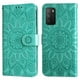 thumbnail image 5 of Funda tipo cartera FOXDOCK para Xiaomi Poco M3 , diseño girasol en relieve, cuero PU, cierre magnético, soporte y tarjetero, 5 of 5