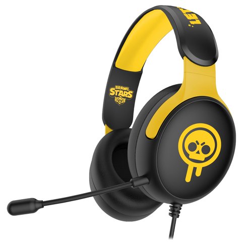 Audífonos Para Gaming Subsonic Brawl Stars Con Micrófono Cableados Negro Y Amarillo