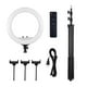 thumbnail image 3 of ARO DE LUZ CON TRIPODE EXTENSIBLE TRIPLE SOPORTE CELULAR 56 CM negro, 3 of 3