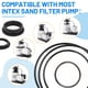 thumbnail image 5 of Repuesto de empaque y sello para bomba de filtro de arena de alberca compatible con Intex, 5 of 7