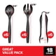 thumbnail image 2 of Utensilios desechables Stock Your Home, 18 unidades, negros, 2 of 7