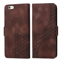 Carcasa Foxdock Iphone 6 Plus De Cuero Pu, Diseño Acolchado Clásico, Protección Contra Caídas Y Rayones