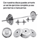 thumbnail image 4 of Disco Preolímpico 20kg Cromado Pesas Profesional Con Agarres, 4 of 6